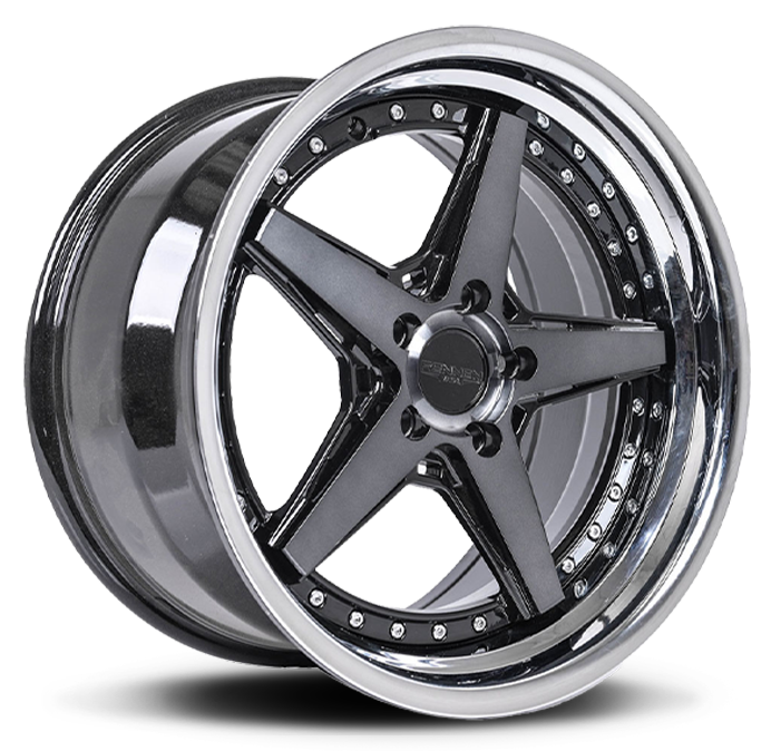CSL 7 - Tinted Black W/ Chrome Step Lip